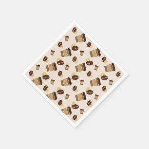 Modern Coffee shop Café Cafe Barista Staff Name Napkins