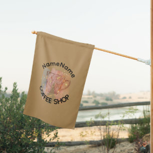Modern Coffee Shop Café tea Bar Custom Barista House Flag