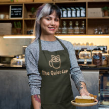 Modern Coffee Shop l Professional Logo Sage Green 