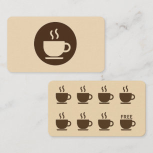 ☕ Modern Coffee Shop Loyalty & Business Card