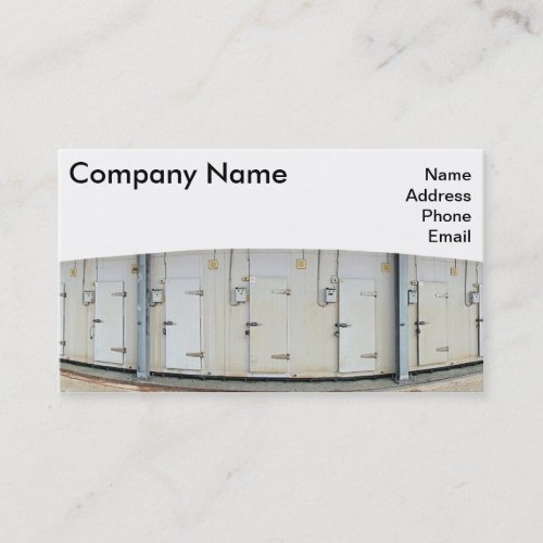 Modern Cold and Freezer Storage Facility Business Card