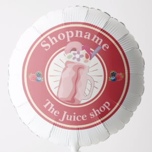 Modern Cold Smoothies fruit Juice shop staff name Balloon