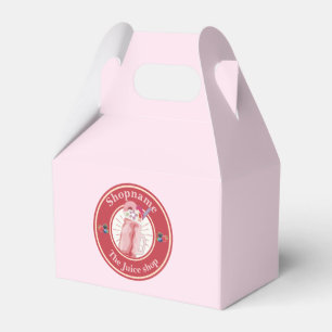 Modern Cold Smoothies fruit Juice shop staff name Favor Boxes