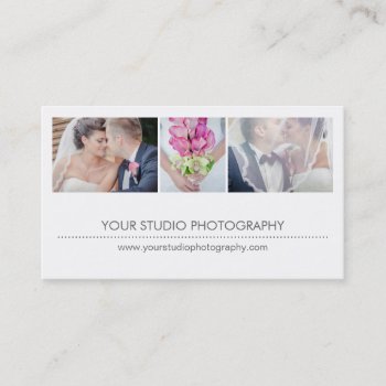 Modern Collage Appointment Reminder Card - White by orange_pulp at Zazzle