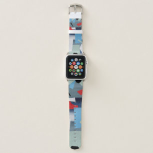 Modern Collage Artistic Geometric Design Apple Watch Band