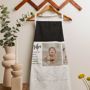 Modern Collage Best Grandpa Ever Beauty Gift Apron