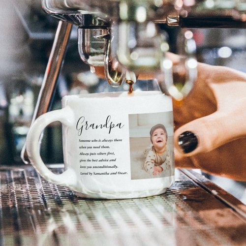 Modern Collage Best Grandpa Ever Beauty Gift Espresso Cup