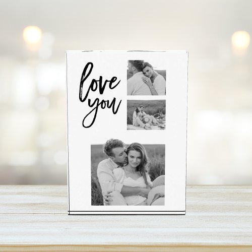 Modern Collage Couple Photo  Love You Beauty Gift