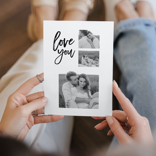 Modern Collage Couple Photo  Love You Beauty Gift