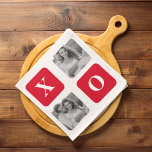 Modern Collage Couple Photo & Red XOXO Kitchen Towel<br><div class="desc">Modern Collage Couple Photo & Red XOXO</div>