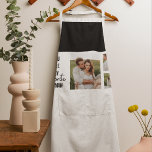 Modern Collage Couple Photo & Romantic Love Quote Apron<br><div class="desc">Modern Collage Couple Photo & Romantic Love Quote</div>