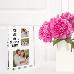 Modern Collage Couple Photo & Romantic Love Quote Block