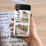 Modern Collage Couple Photo & Romantic Love Quote iPhone XS Case<br><div class="desc">Modern Collage Couple Photo & Romantic Love Quote</div>