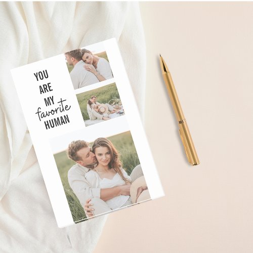 Modern Collage Couple Photo  Romantic Love Quote Post_it Notes