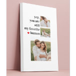 Modern Collage Couple Photo Romantic Quote Canvas Print<br><div class="desc">Modern Collage Couple Photo Romantic Quote</div>