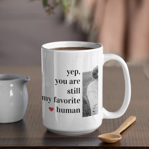 Modern Collage Couple Photo Romantic Quote Coffee Mug