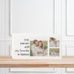 Modern Collage Couple Photo Romantic Quote Wooden Box Sign<br><div class="desc">Modern Collage Couple Photo Romantic Quote</div>