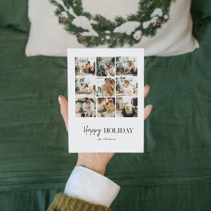 Modern Collage Family Photo Happy Holiday