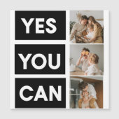 Modern Collage Family Photo & Motivation Quote (Front)