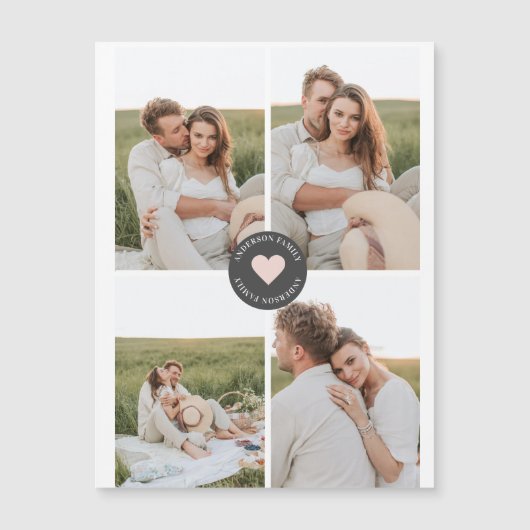 Modern Collage Personalized Family Photo Gift (Front)