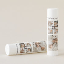 Modern Collage Personalized Family Photo Gift Lip Balm