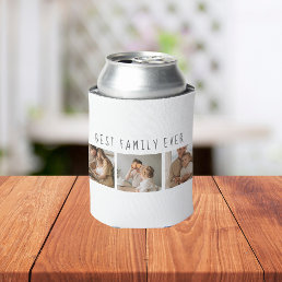 Modern Collage Photo &amp; Best Family Ever Best Gift Can Cooler
