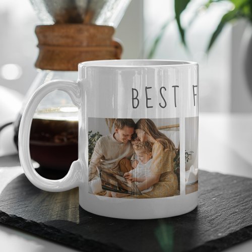 Modern Collage Photo  Best Family Ever Best Gift Coffee Mug
