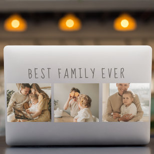 Modern Collage Photo & Best Family Ever Best Gift HP Laptop Skin