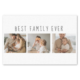 Modern Collage Photo &amp; Best Family Ever Best Gift Tissue Paper