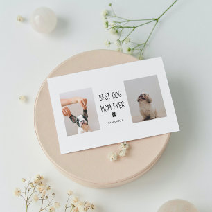 Modern Collage Photo Best Mom Dog Ever