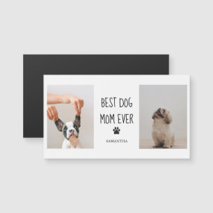 Modern Collage Photo Best Mom Dog Ever 
