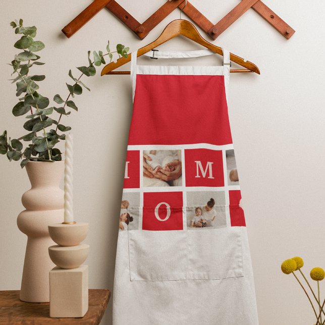 Modern Collage Photo &  Best Mom Ever Gift Apron (Creator Uploaded)