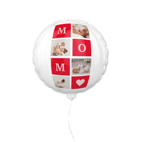 Modern Collage Photo   Best Mom Ever Gift Balloon