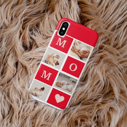 Modern Collage Photo   Best Mom Ever Gift iPhone XS Case