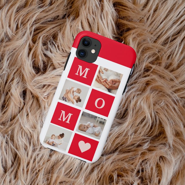 Modern Collage Photo & Best Mom Ever Gift Case-Mate iPhone Case (Creator Uploaded)