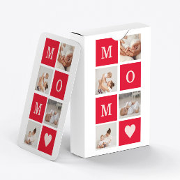 Modern Collage Photo &amp; Best Mom Ever Gift Playing Cards