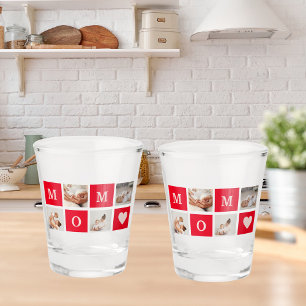 Modern Collage Photo & Best Mom Ever Gift Shot Glass