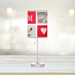Modern Collage Photo &amp;  Best Mom Ever Gift Table Lamp