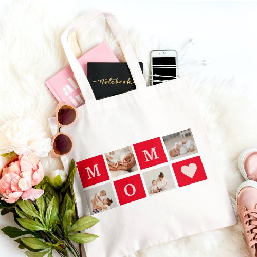 Modern Collage Photo   Best Mom Ever Gift Tote Bag