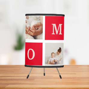 Modern Collage Photo &  Best Mom Ever Gift Tripod Lamp
