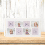 Modern Collage Photo Best Mom Ever Purple Gift Wooden Box Sign<br><div class="desc">Modern Collage Photo Best Mom Ever Purple Gift.  Best Personalized Gift For Mothers day,  Woman's day or Mom Birthday.  Surprise Mom With a Gift That’s As Amazing As She Is.</div>