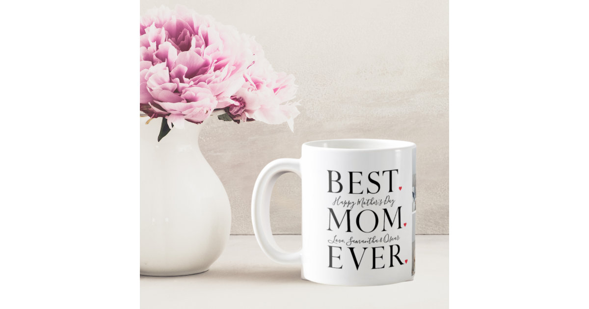 Best Mom Ever Wildflower Photo Mother's Day Mug