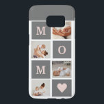 Modern Collage Photo Best Mom  Pink & Grey Gift Samsung Galaxy S7 Case<br><div class="desc">This modern collage photo frame makes for the perfect gift for a special mom in your life. The frame is designed with a pink and grey color scheme, giving it a stylish and contemporary look that is sure to complement any home decor. The collage frame features multiple photo slots, allowing...</div>