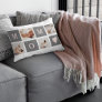 Modern Collage Photo Best Mom  Pink & Grey Gift Lumbar Pillow