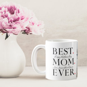 Modern Collage Photo Best Mum Happy Mothers Day Coffee Mug