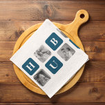 Modern Collage Photo Blue Best Hubby Ever Gift Kitchen Towel<br><div class="desc">The "Modern Collage Photo Blue Best Hubby Ever Gift" is a personalized photo gift that showcases a collection of pictures featuring the best moments shared between you and your beloved husband. This particular version features a blue theme, making it a stylish and contemporary addition to any decor.This gift is perfect...</div>