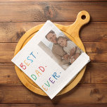 Modern Collage Photo Colorful Best Dad Ever Gift Kitchen Towel<br><div class="desc">The "Modern Collage Photo Colorful Best Dad Ever Gift" is a personalized and unique present for any dad who deserves to be celebrated. The gift is a collage photo made up of several individual images that have been carefully arranged to create a stunning and eye-catching design. The gift is a...</div>