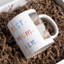 Modern Collage Photo & Colorful Best Mum Ever Gift Coffee Mug