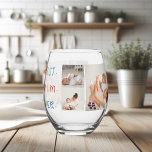 Modern Collage Photo & Colorful Best Mum Ever Gift Stemless Wine Glass<br><div class="desc">Celebrate Mom's special day with a personalized touch! Our Modern Collage Photo & Colorful "Best Mom Ever" Glass Wine Set is the perfect gift to show her how much she means to you. This exquisite set includes two elegant wine glasses, each featuring a vibrant collage of memories captured with love....</div>