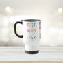 Modern Collage Photo & Colorful Best Mum Ever Gift Travel Mug
